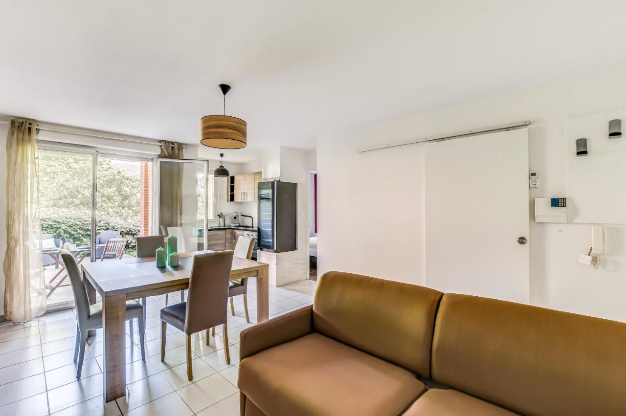 T2 Jardinet Avec Piscine, Parking Et Tennis Toulouse Exteriér fotografie